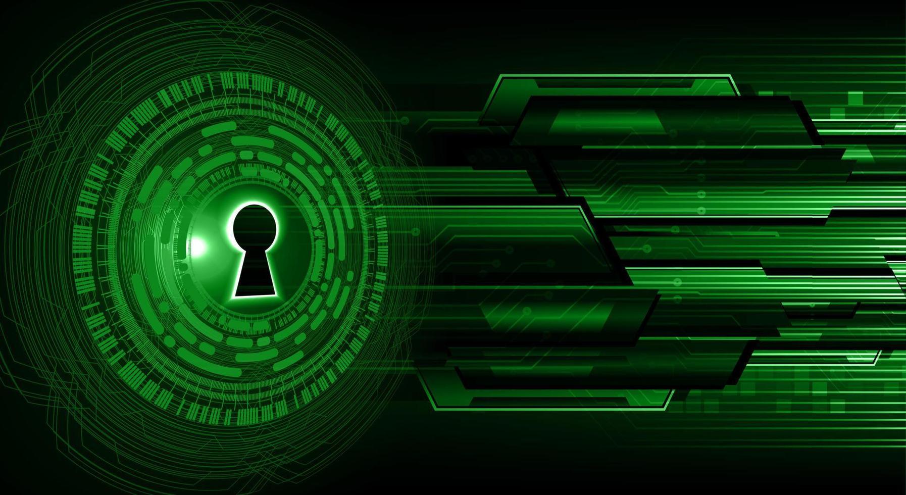 Closed Padlock on digital background, cyber security vector