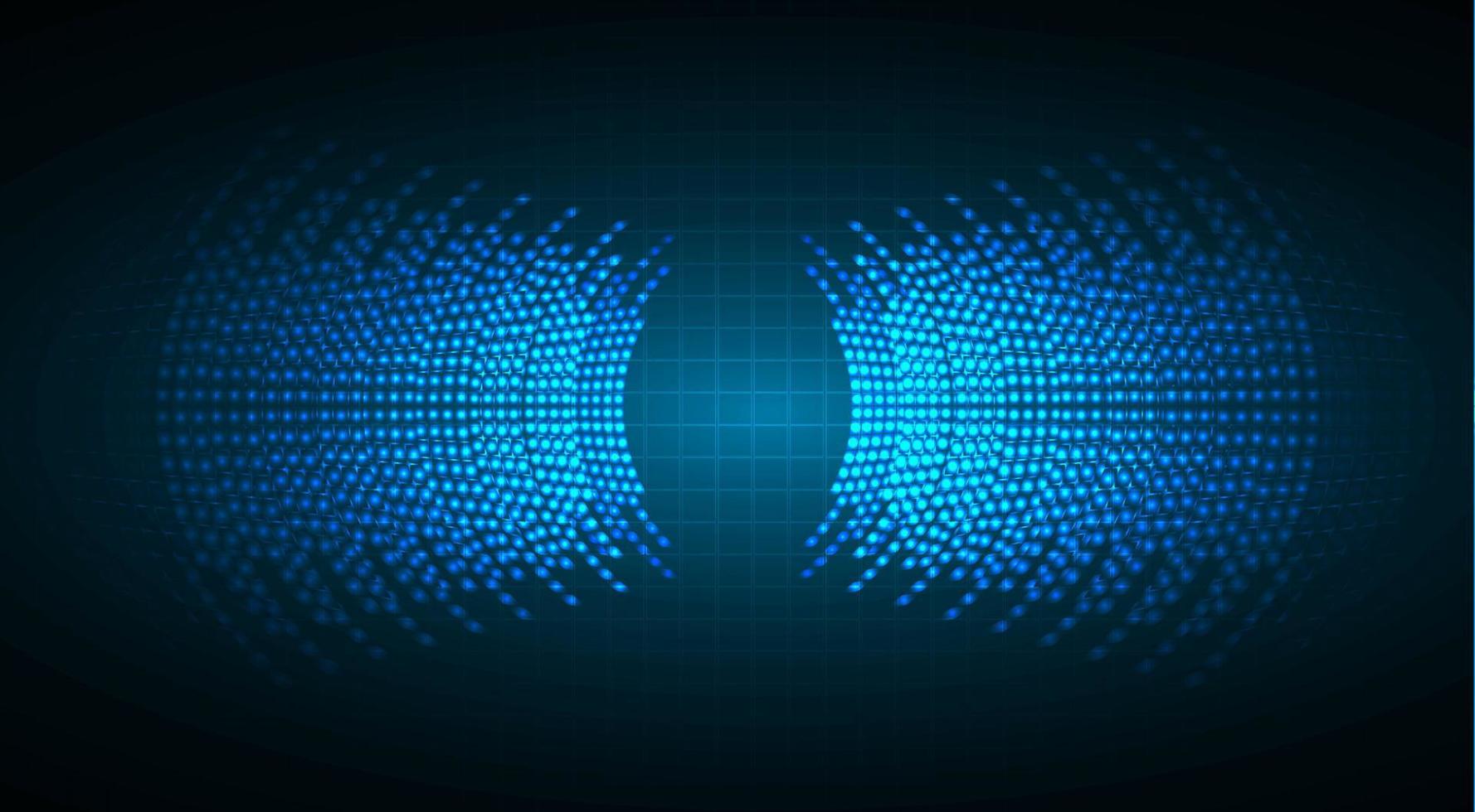 Sound waves oscillating dark light vector