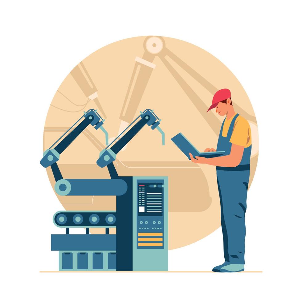 Mechanical Technician Concept vector