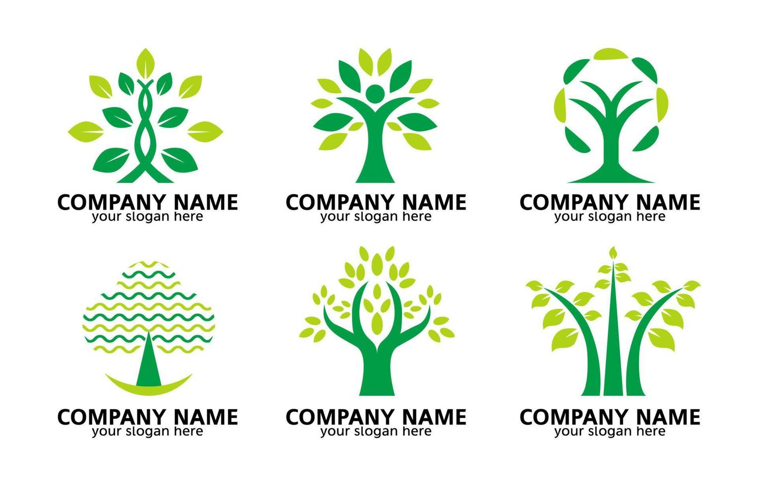 Set of Trees Logo vector