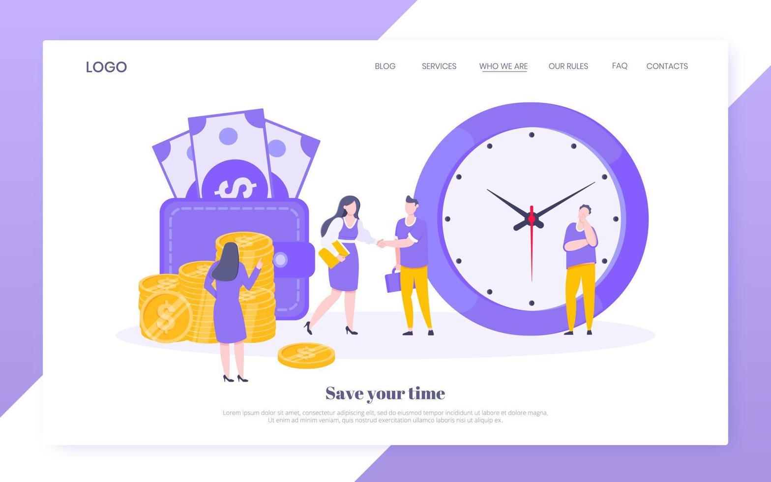 Loan money installment or credit approval business concept vector illustration.