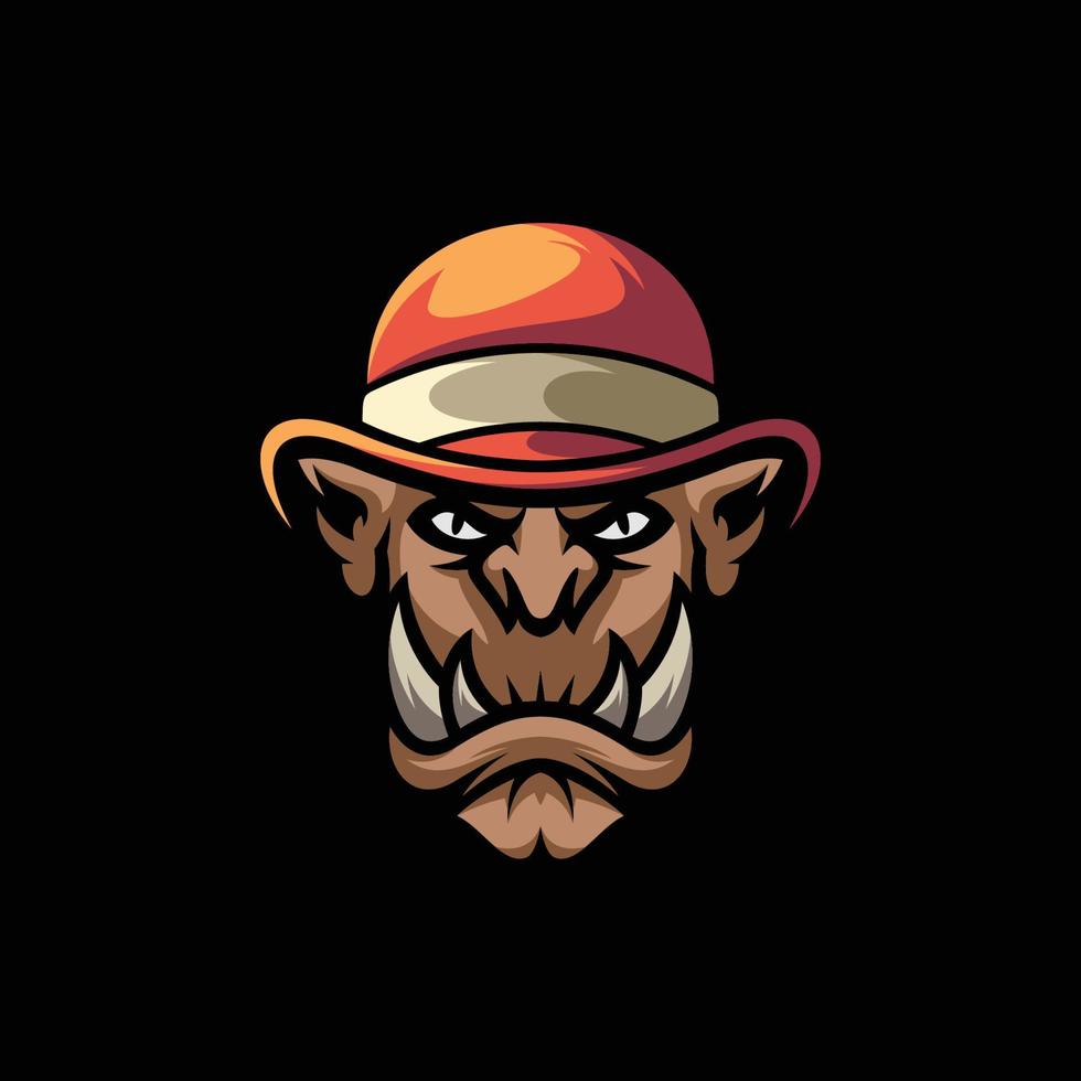 Ogre Mascot Design vector