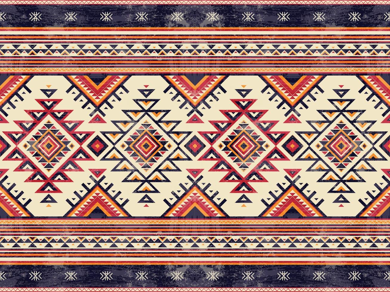 nativo americano indios ornamento modelo geométrico étnico tejidos textura tribal azteca patrón navajo mejicanos telas vector ornato moda