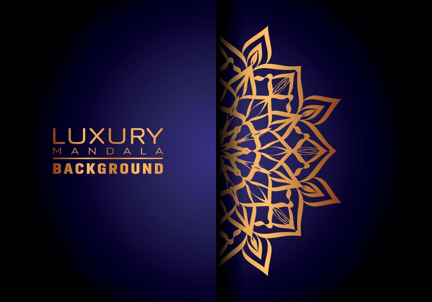 Luxury ornamental mandala logo background, arabesque style. vector