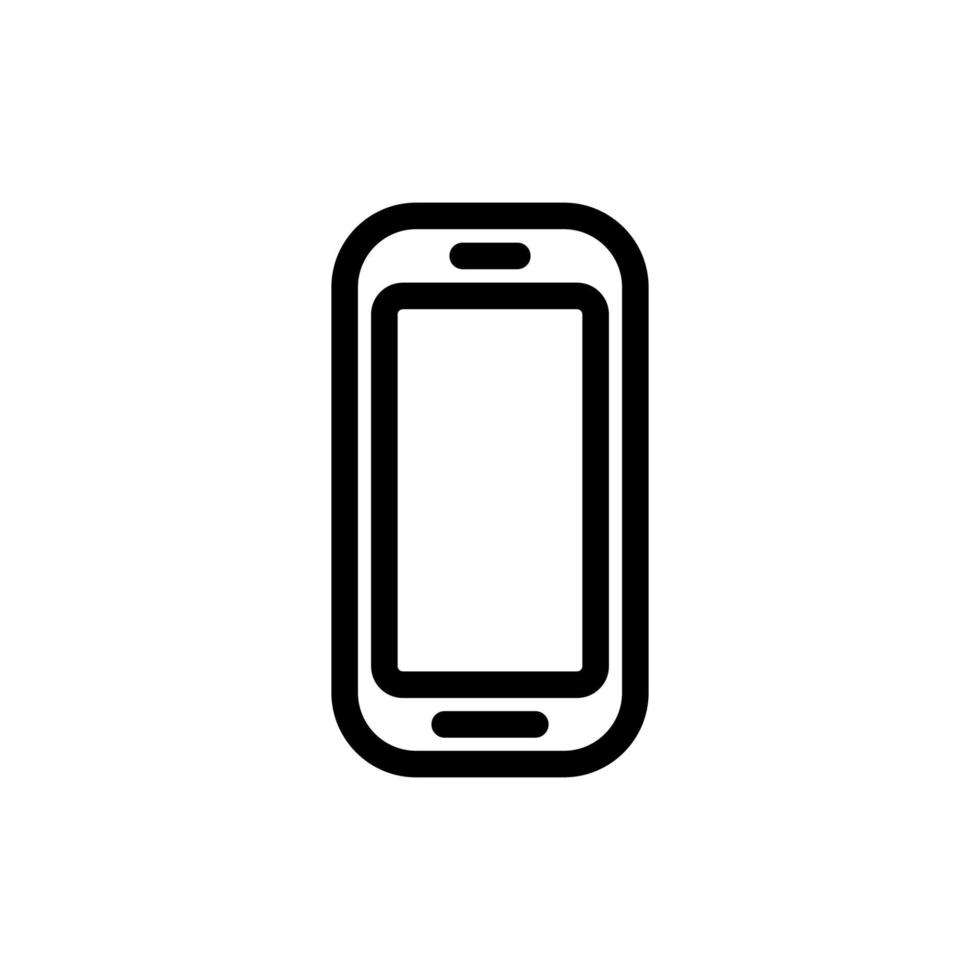 Set of black vector icons, isolated against white background. Flat illustration on a theme smartphone