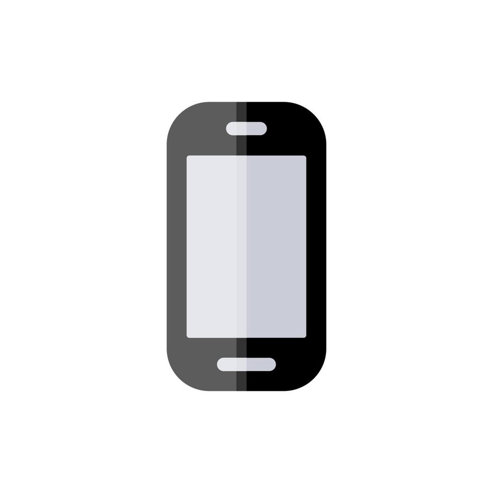 Set of black vector icons, isolated against white background. Flat illustration on a theme smartphone