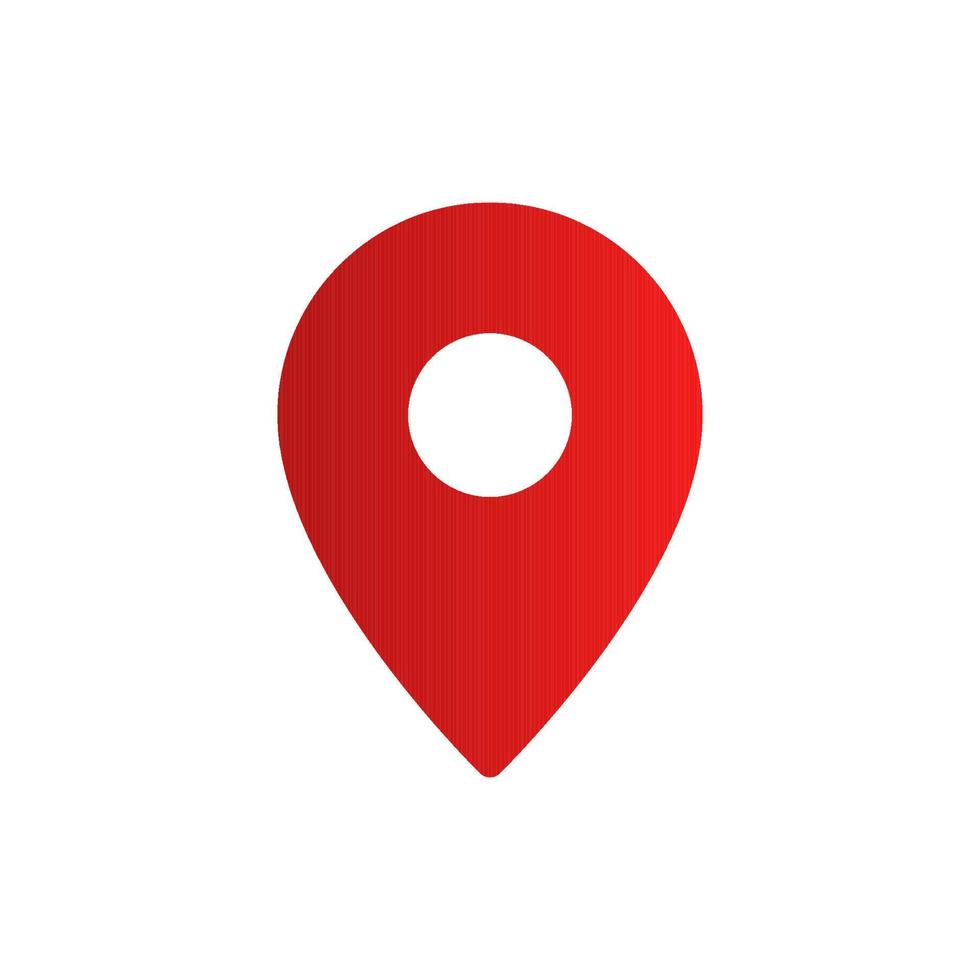 Set of black vector icons, isolated against white background. Flat illustration on a theme location