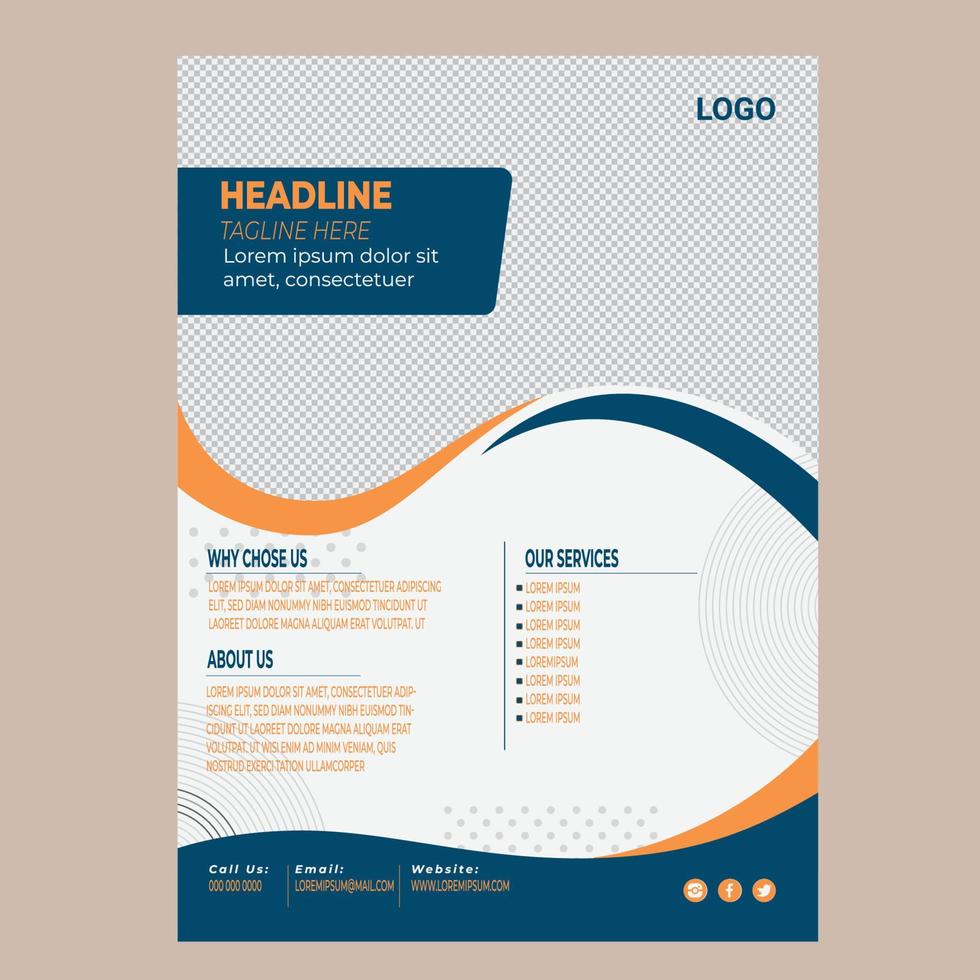 Professional Flyer Template vector