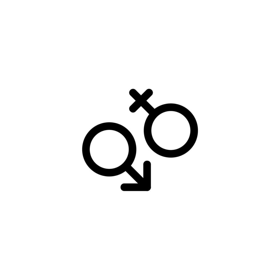 gender simple icon on white background vector