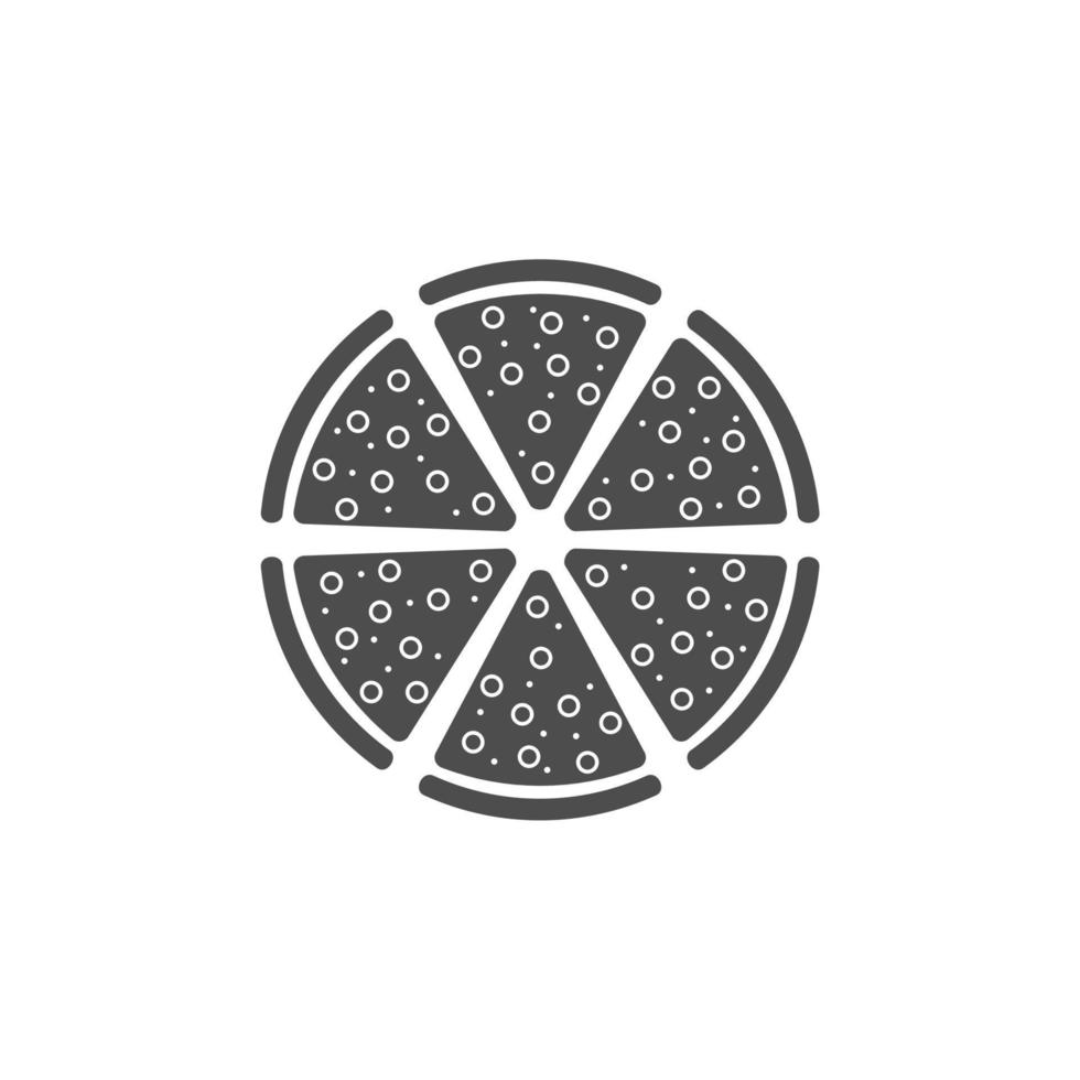 seamless pattern background with pizza shape vector