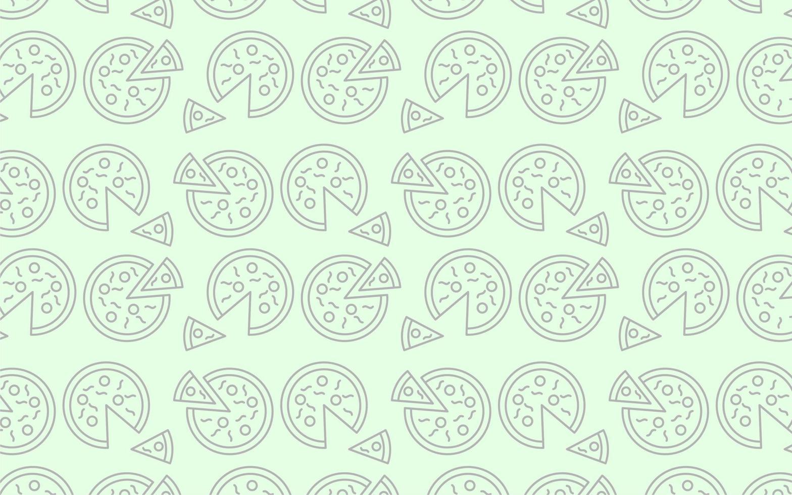 fondo transparente con forma de pizza vector