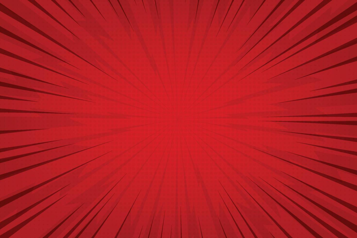 Vector red background with comics style