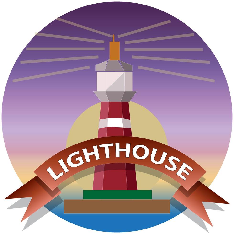 Lighthouse Badge and Emblem vector