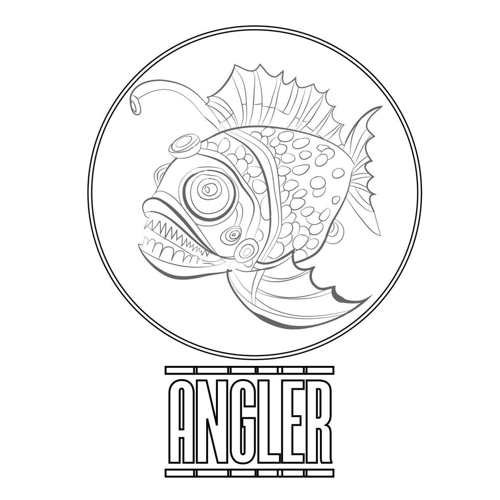 Angler Fish Illustration vector