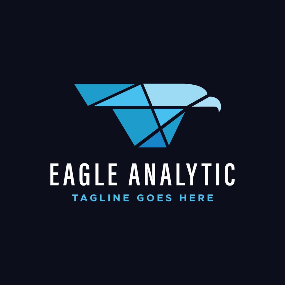 Eagle Tech Logo Template Design Vector, Emblem, Design Concept, Creative Symbol, Icon vector