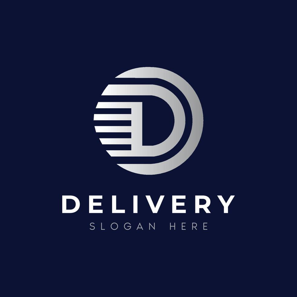 Initial letter D logo template suitable for businesses and product names. This stylish logo design could be used for different purposes for a company, product, service or for all your ideas. vector