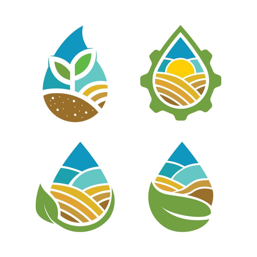 plantilla de logotipo de agricultura adecuada para empresas y nombres de productos. este elegante diseño de logotipo podría usarse para diferentes propósitos para una empresa, producto, servicio o para todas sus ideas. vector