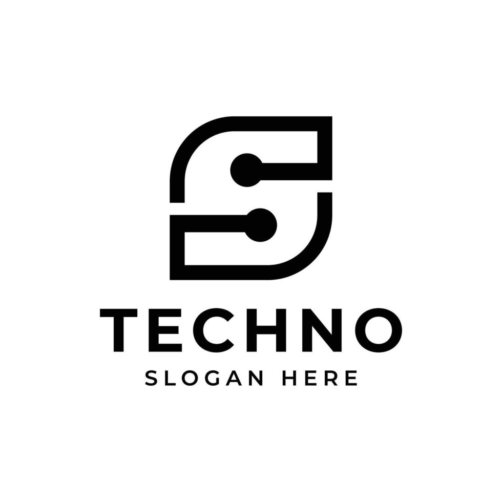 Initial letter S logo template suitable for businesses and product names. This stylish logo design could be used for different purposes for a company, product, service or for all your ideas. vector
