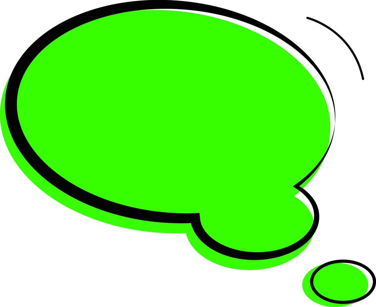 The image of the dialogue in bright colors. The vector of the speech bubble. Free vector. Thoughts, communication, comments.