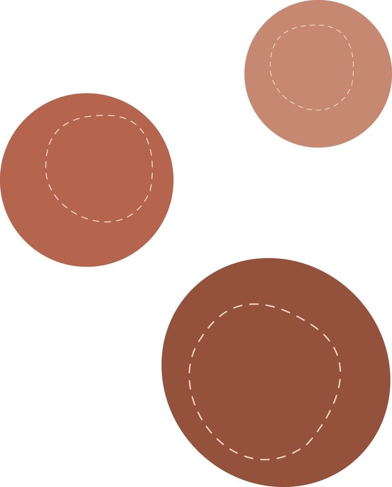 Abstract figures in neutral tones. Simple vector illustration, for children, magazines, advertising, logo, mobile applications.