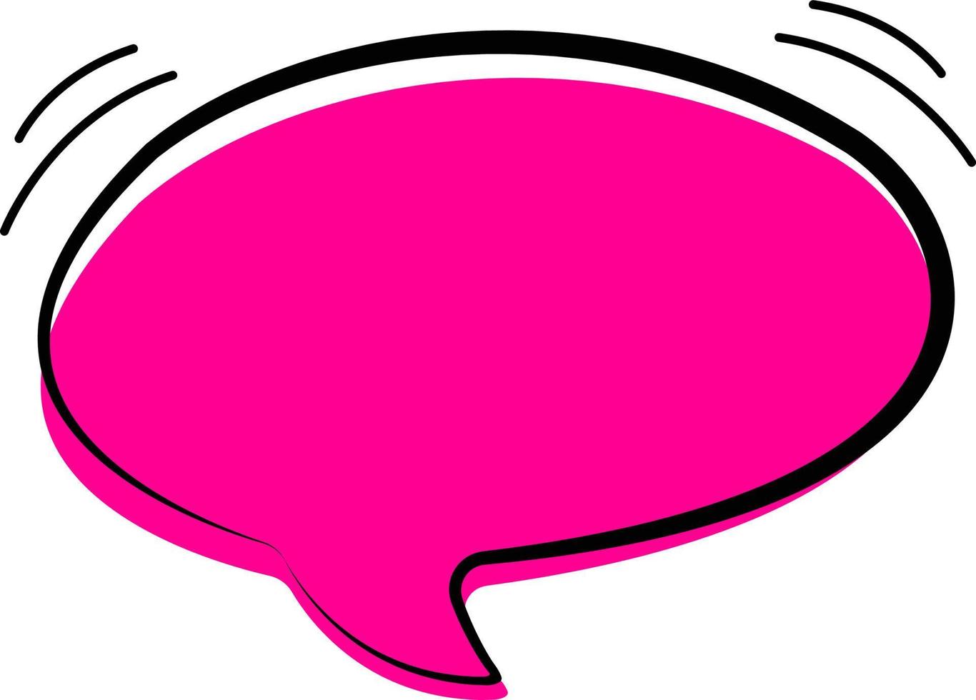 The image of the dialogue in bright colors. The vector of the speech bubble. Free vector. Thoughts, communication, comments.