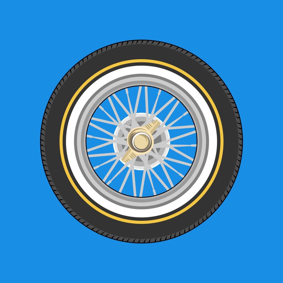 Classic Car Tires vector