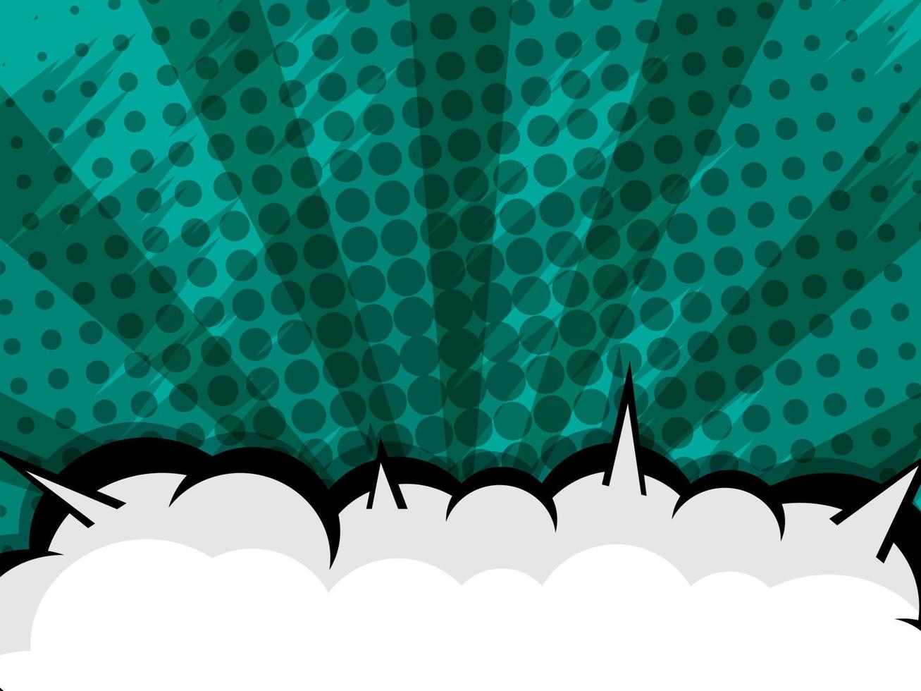 comic book pop art with blank speech bubble vector