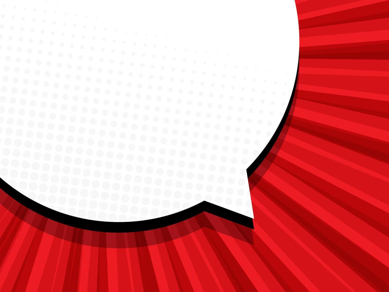 comic book pop art with blank speech bubble vector