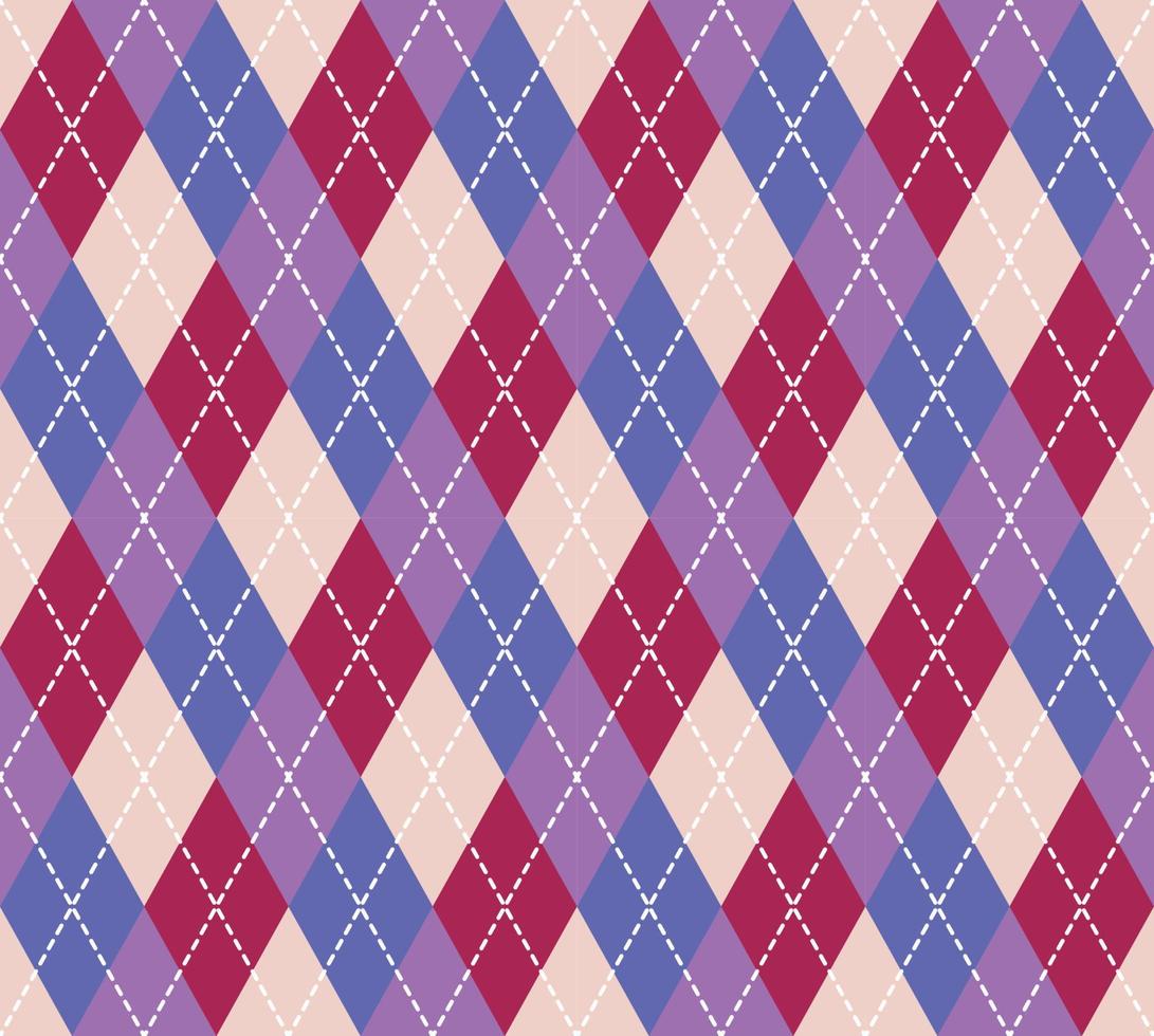 Argyle Pattern vector ,Fabric texture background