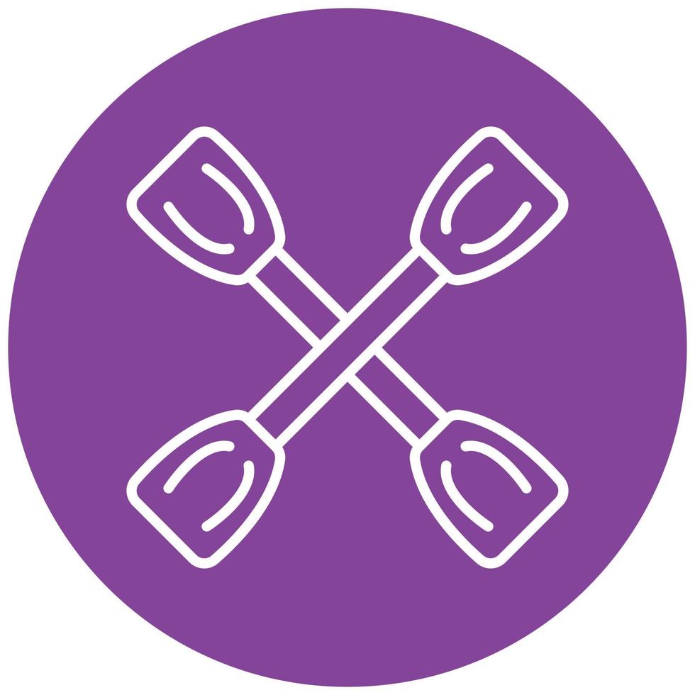 Paddles Icon Style vector