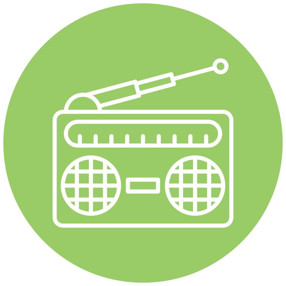 Radio Icon Style vector