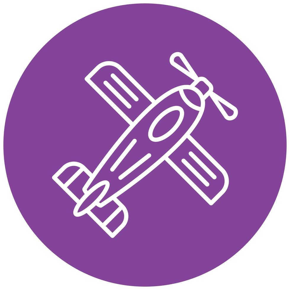 Monoplane Icon Style vector