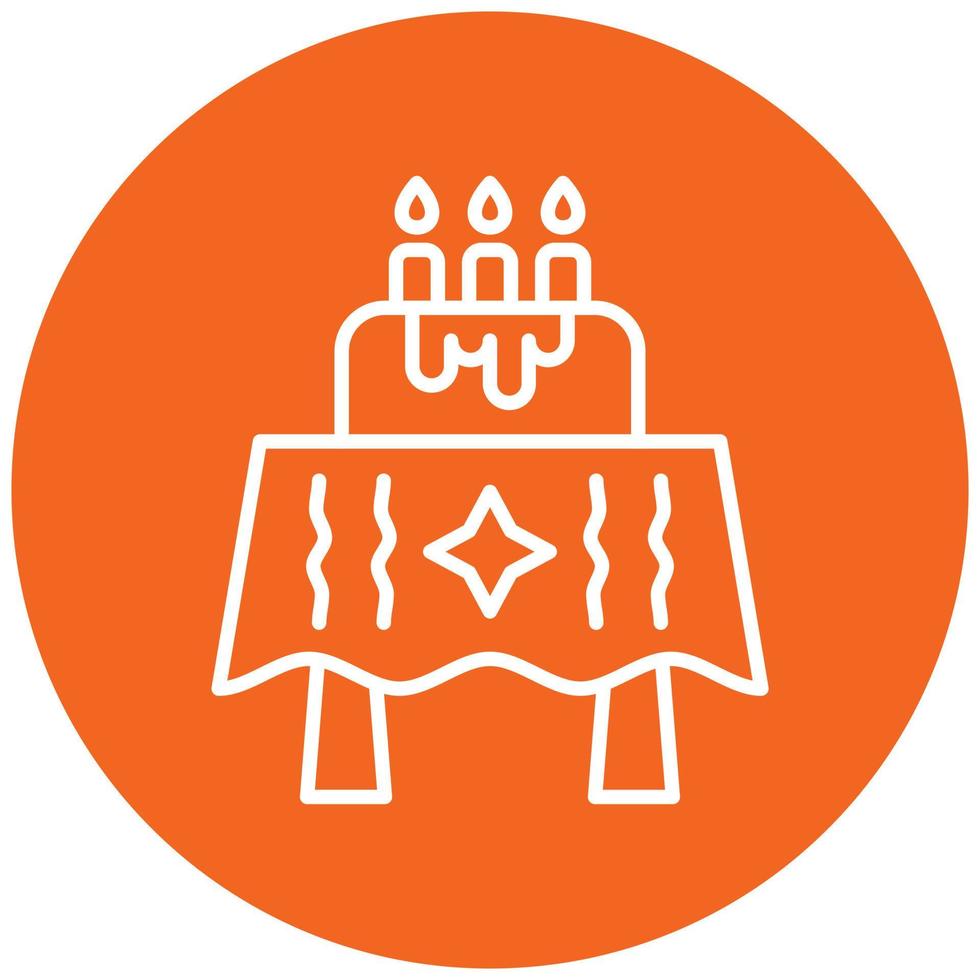 Birthday Table Icon Style vector