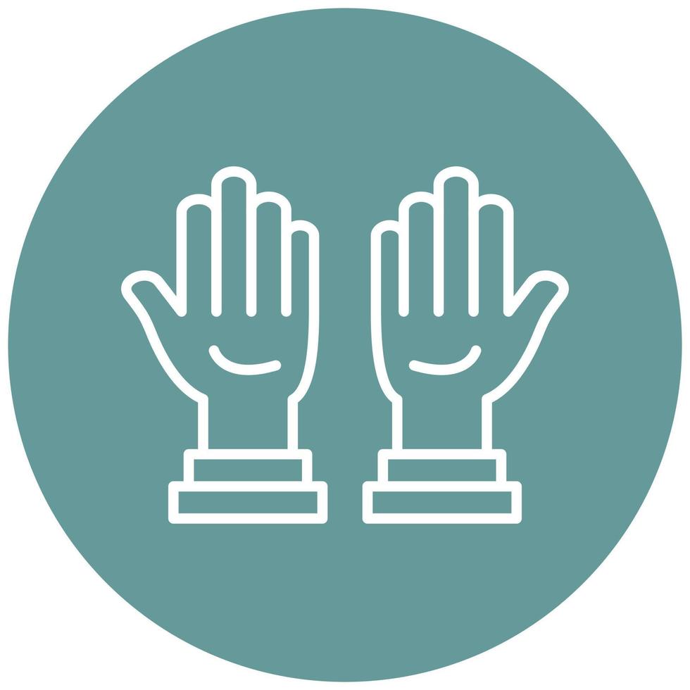 Cleaning Gloves Icon Style vector