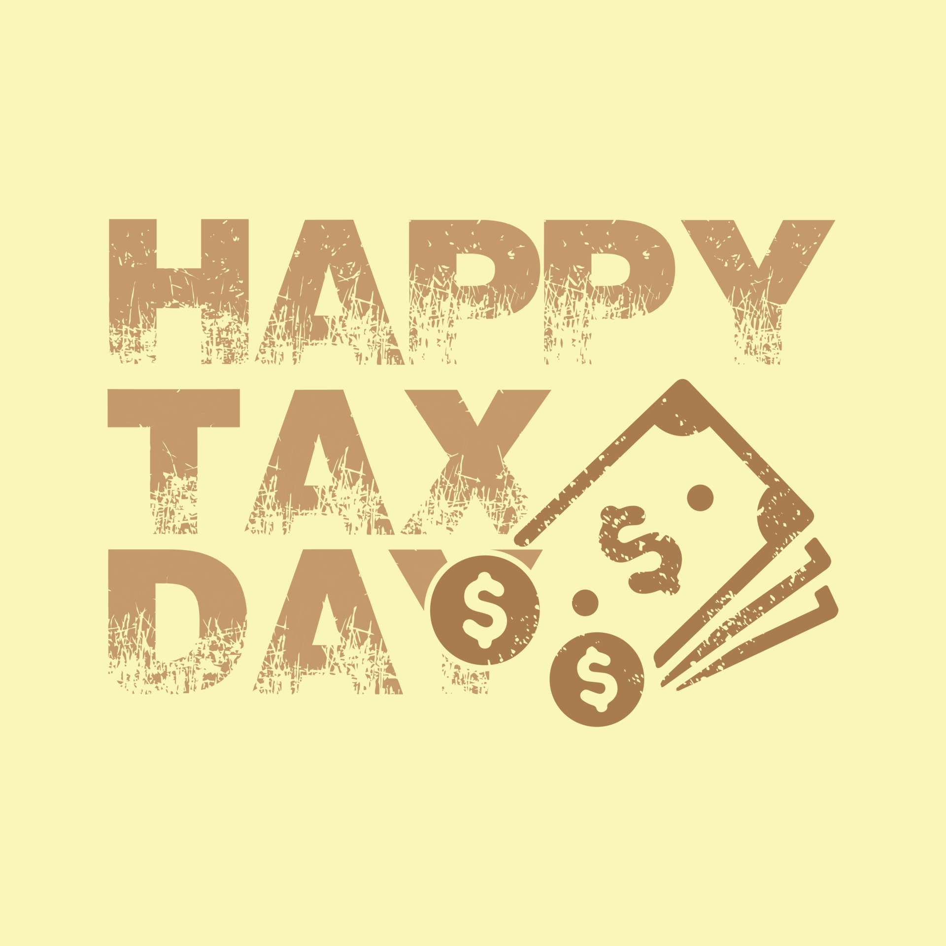 archivo de diseño de ilustración de vector de feliz día de impuestos