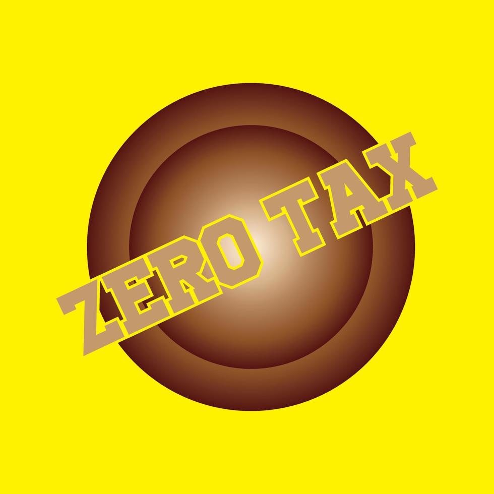 Zero tax Logo Vector Design File