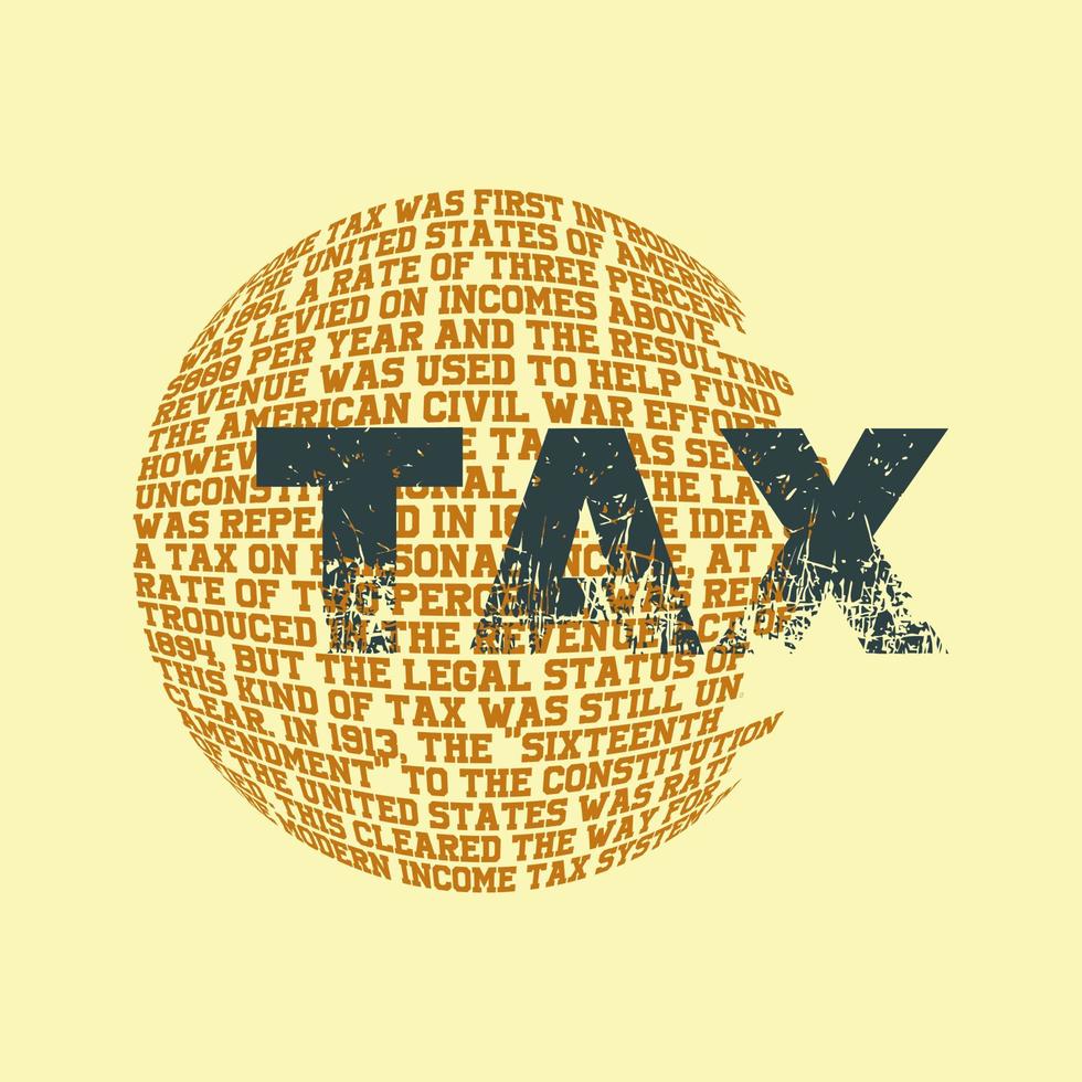 Earth Tax Vector Illustration File