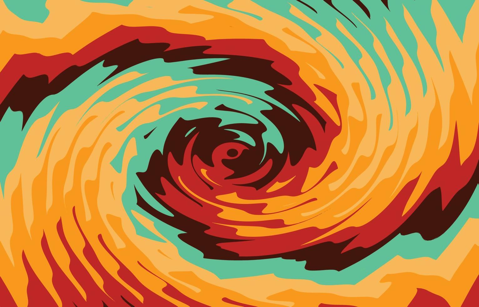 Abstract Psychedelic Retro Color vector