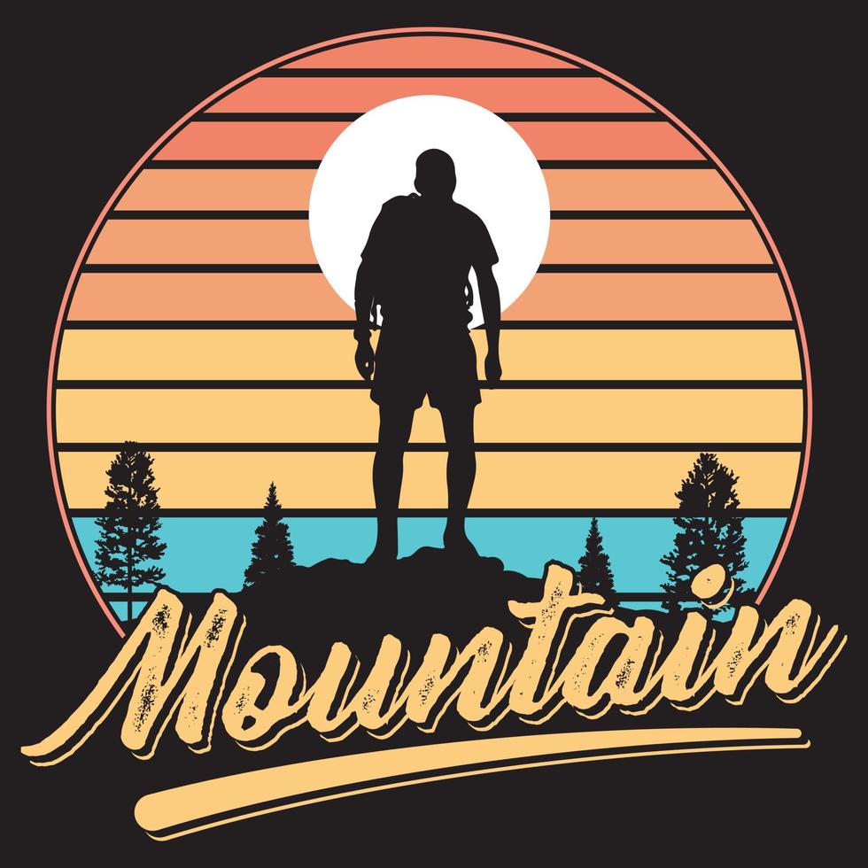 Mountains Vector Illustration Design