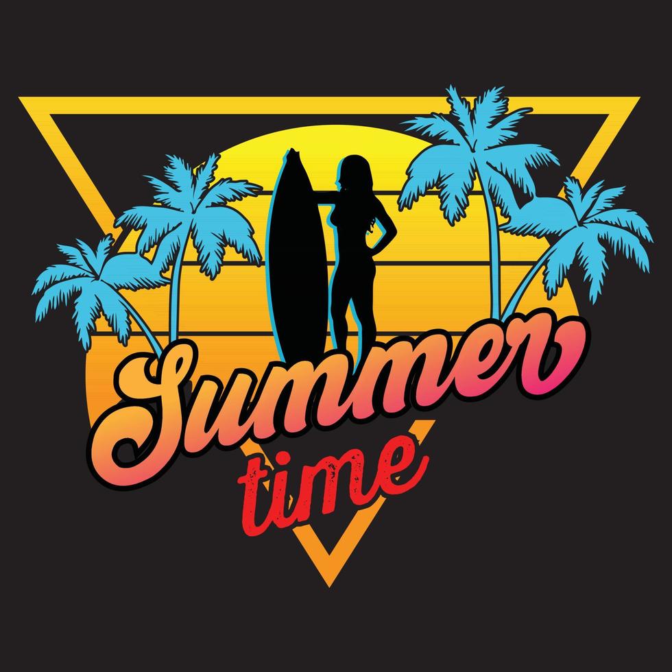 Summer Time Vector Illustration