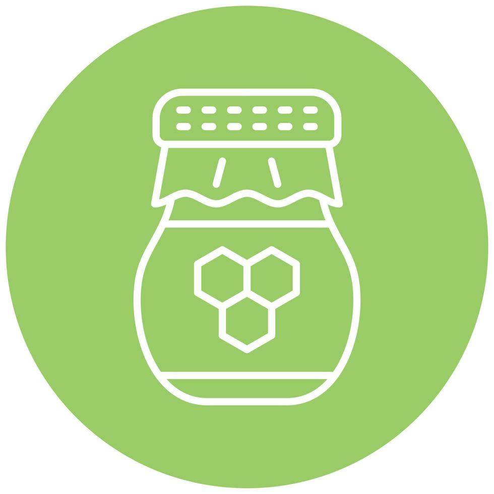 Honey Jar Icon Style vector