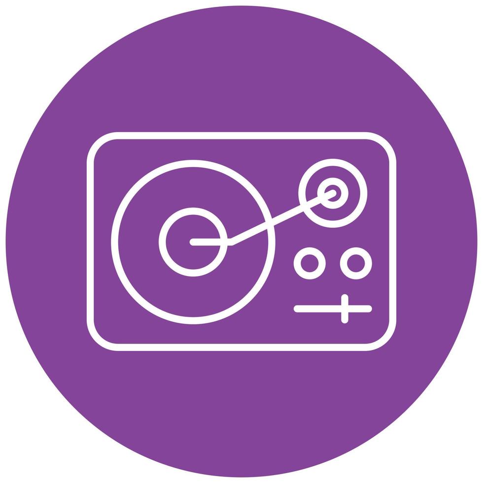 Turntable Icon Style vector
