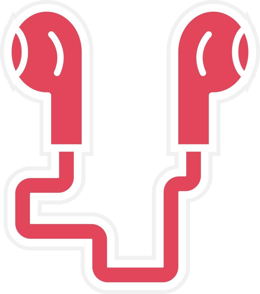 Earphones Icon Style vector