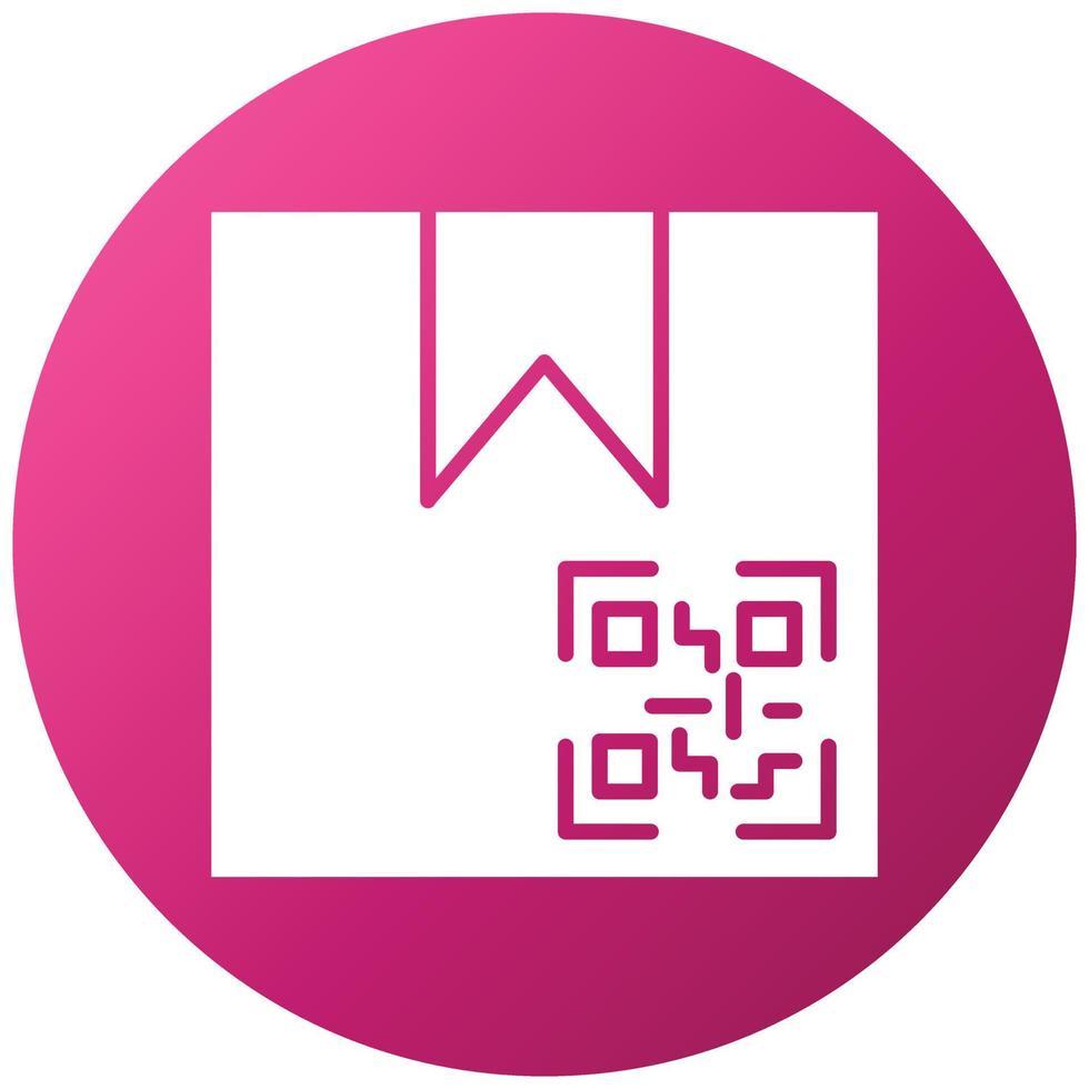 Package QR Code Icon Style vector