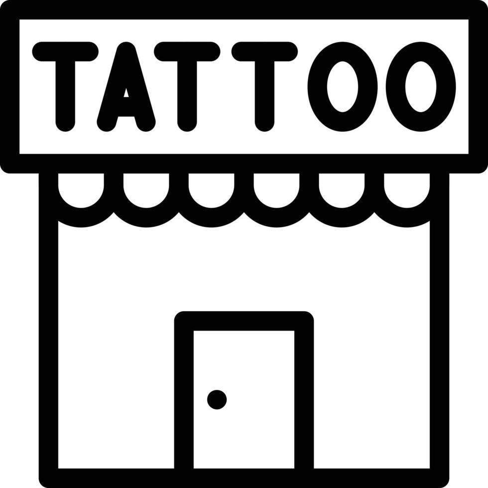 tattoo studio vector illustration on a background.Premium quality symbols.vector icons for concept and graphic design.
