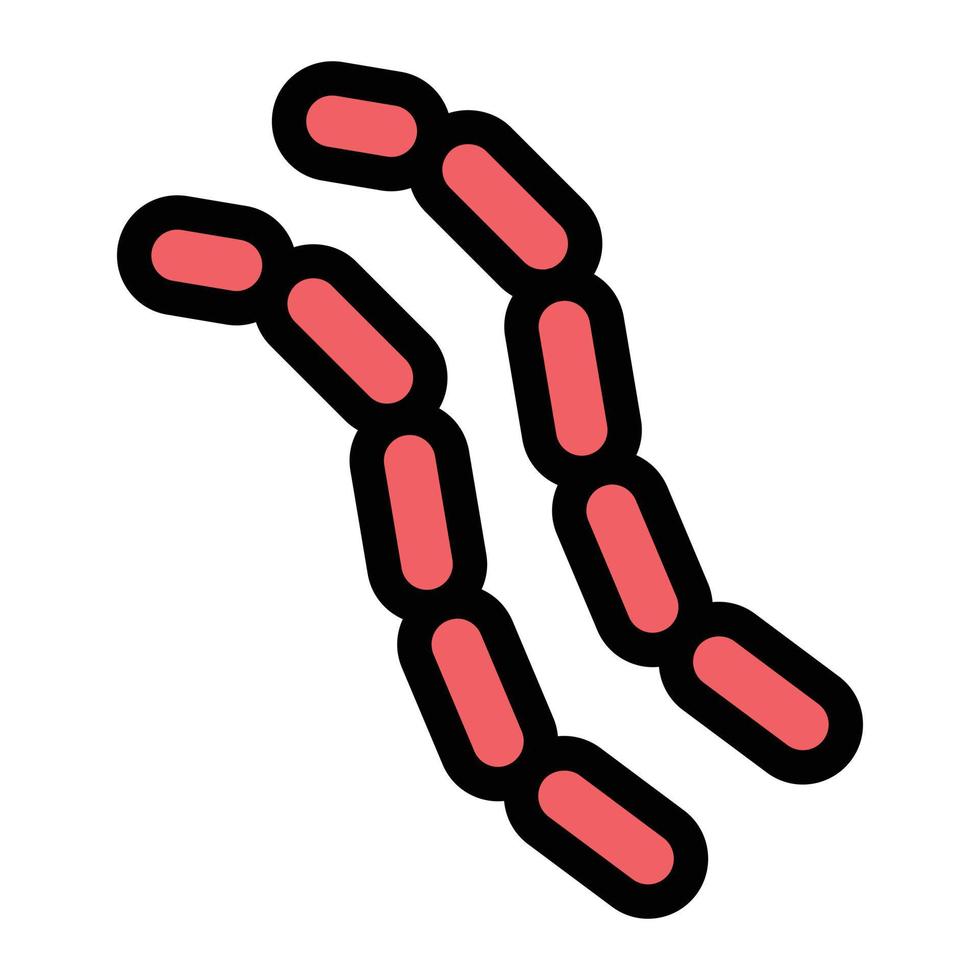 ilustración vectorial de bacterias probióticas en un fondo. símbolos de calidad premium. iconos vectoriales para concepto y diseño gráfico. vector