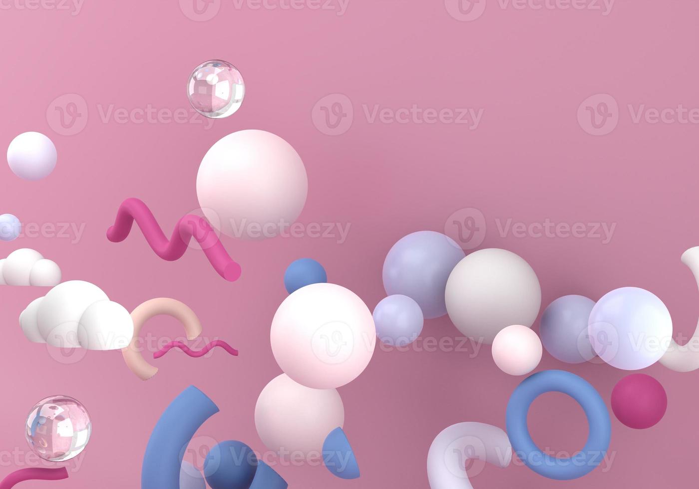 Abstract colorful background with geometric elements. 3d photo