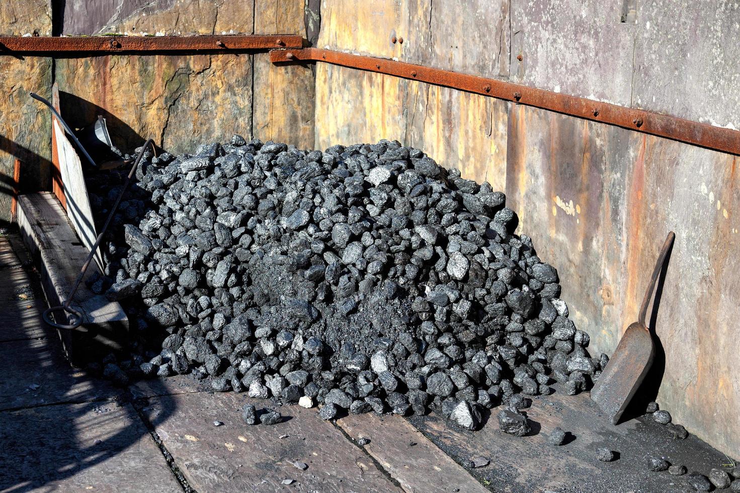LLanberis, Wales, UK, 2012. Coal Yard the Slate Mine photo
