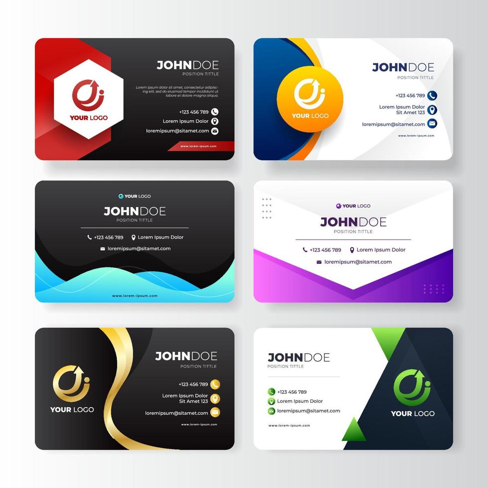 Business Card Collection vector