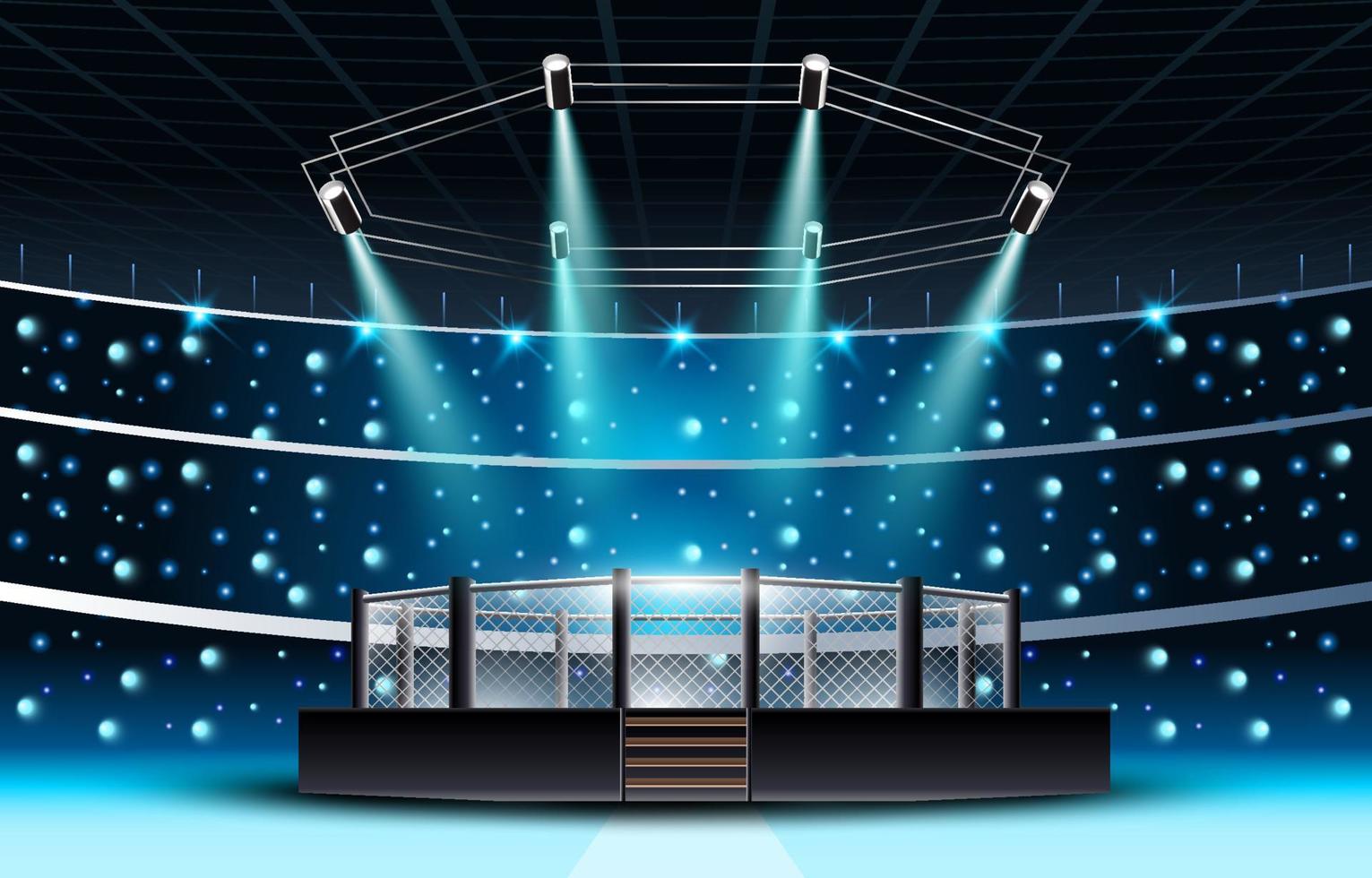 MMA Stage Background vector